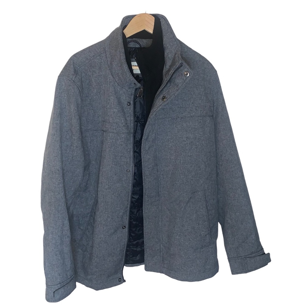 Dockers Gray Zip Jacket Mens size XL